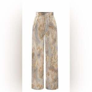 MICAS Marble Print Full-length Pants